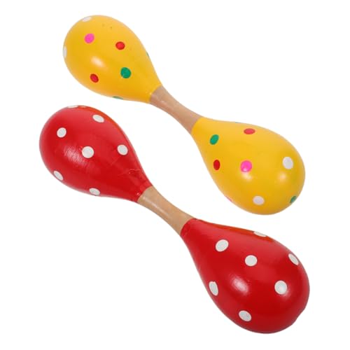 Kisangel 2 Stück Holz Maracas Hand Percussion Rasseln Doppelkopf Shaker für Erwachsene Langlebiges Musikinstrument für Frühkindliche Musikförderung Rhythmisches zur Motorikentwicklung Kisangel 2 Stück Holz Maracas Hand Percussion Rasseln Doppelkopf Shaker für Erwachsene Langlebiges Musikinstrument für Frühkindliche Musikförderung Rhythmisches zur Motorikentwicklung von Kisangel