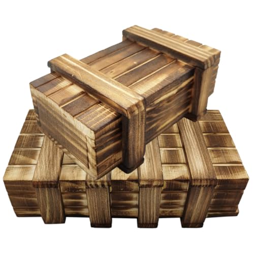 Kisangel 2 Stücke Holz Rätselbox Mit Versteckten Fächern Intellektuelles Spielzeug Für Junge Mädchen Herausforderndes Trainingspuzzle Kreatives Design Sicheres Material Kisangel 2 Stücke Holz Rätselbox Mit Versteckten Fächern Intellektuelles Spielzeug Für Junge Mädchen Herausforderndes Trainingspuzzle Kreatives Design Sicheres Material von Kisangel