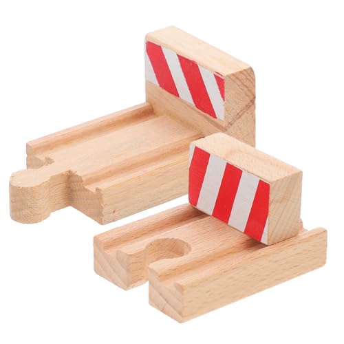 Kisangel 2 Stück Holzschienen Stopper aus Natürlichem Holz für DIY Holzeisenbahn Zubehör Zugspielzeug Kompatibel mit Meisten Holzeisenbahnen Kreative Eisenbahnstrecke Erweiterung Kisangel 2 Stück Holzschienen Stopper aus Natürlichem Holz für DIY Holzeisenbahn Zubehör Zugspielzeug Kompatibel mit Meisten Holzeisenbahnen Kreative Eisenbahnstrecke Erweiterung von Kisangel