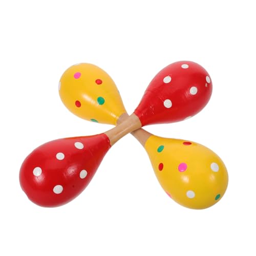 Kisangel 2 Stück Maracas aus Holz Doppelseitige Rasseln Leichte Hand-Percussion-Instrumente für Kleinkinder Fördert Rhythmusgefühl Hörsensibilität und Musikalische Früherziehung Kisangel 2 Stück Maracas aus Holz Doppelseitige Rasseln Leichte Hand-Percussion-Instrumente für Kleinkinder Fördert Rhythmusgefühl Hörsensibilität und Musikalische Früherziehung von Kisangel