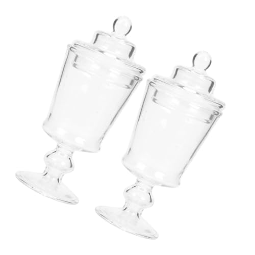 Kisangel 2 Stück Maßstab Kleine Candy Vorratsdosen für Puppenhaus Dekoration Realistische Mini Glasdosen für Küchen und Dioramen Kisangel 2 Stück Maßstab Kleine Candy Vorratsdosen für Puppenhaus Dekoration Realistische Mini Glasdosen für Küchen und Dioramen von Kisangel