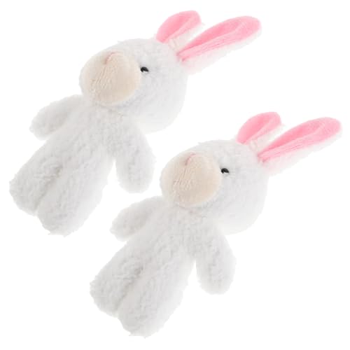Kisangel 2 Stück Mini Plüsch Hasen Weiche Kuscheltiere Realistische Kaninchen Für Puppenhaus Dekoration Shower Kisangel 2 Stück Mini Plüsch Hasen Weiche Kuscheltiere Realistische Kaninchen Für Puppenhaus Dekoration Shower von Kisangel
