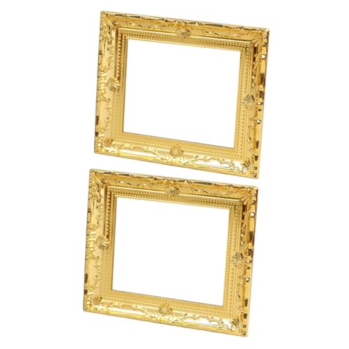 Kisangel 2 Stück Miniatur Bilderrahmen Plastikrahmen Puppenhaus Deko Kleines Foto Requisit Kindgerecht Realistische Miniaturrahmen Zubehör Kisangel 2 Stück Miniatur Bilderrahmen Plastikrahmen Puppenhaus Deko Kleines Foto Requisit Kindgerecht Realistische Miniaturrahmen Zubehör von Kisangel