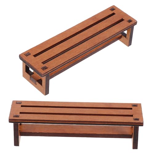 Kisangel 2 Stück Miniatur Holzstuhl Vintage Stil Robust Langlebig Puppenhaus Möbel Dekorative Gartenmöbel für Basteln und Miniatur dioramen Kisangel 2 Stück Miniatur Holzstuhl Vintage Stil Robust Langlebig Puppenhaus Möbel Dekorative Gartenmöbel für Basteln und Miniatur dioramen von Kisangel