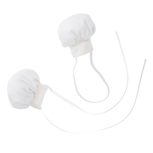 Kisangel 2 Stück Miniatur Kochmützen für Puppen Weiße Kochmütze mit Weichem Elastischem Band und Schleifenverschluss Dekorativer Kleiner für Stofftiere Kisangel 2 Stück Miniatur Kochmützen für Puppen Weiße Kochmütze mit Weichem Elastischem Band und Schleifenverschluss Dekorativer Kleiner für Stofftiere von Kisangel