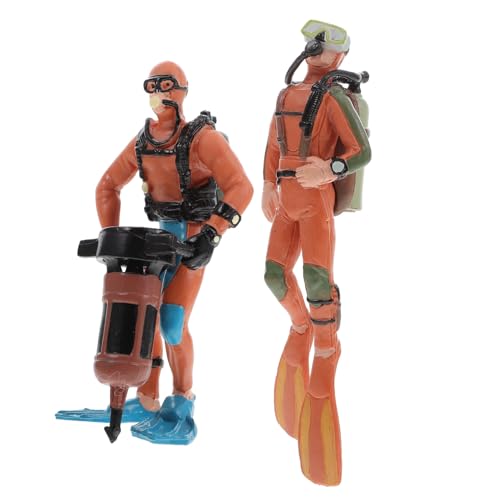Kisangel 2 Stück Realistische Taucher Figuren Deko Modelle für Aquarium und Schreibtisch Detailreiche Actionfiguren als Unterwasser Landschaftsornament Pädagogisch Bedeutend und Kreativ Kisangel 2 Stück Realistische Taucher Figuren Deko Modelle für Aquarium und Schreibtisch Detailreiche Actionfiguren als Unterwasser Landschaftsornament Pädagogisch Bedeutend und Kreativ von Kisangel
