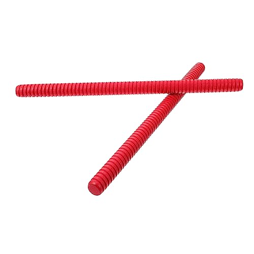 Kisangel 2 Stück Rhythmussticks aus Natürlichem Hartholz Rote Lummi Sticks für Rutschfestes Design mit Gewinde Pädagogische Percussion Instrumente zur des Rhythmusgefühls Kisangel 2 Stück Rhythmussticks aus Natürlichem Hartholz Rote Lummi Sticks für Rutschfestes Design mit Gewinde Pädagogische Percussion Instrumente zur des Rhythmusgefühls von Kisangel