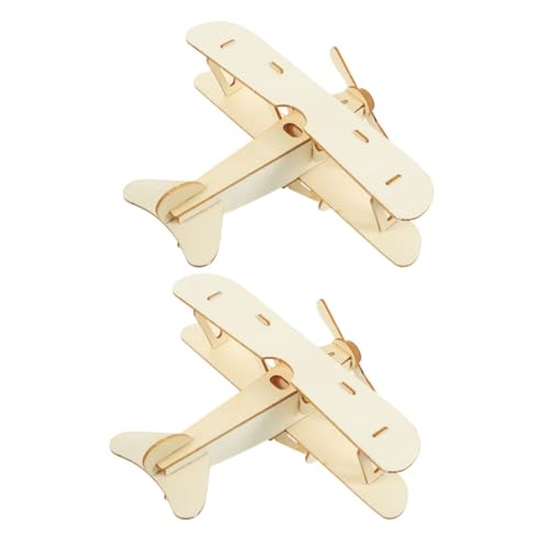 Kisangel 2 Stück Teiliges DIY Holzflugzeug Bastelset für Modellflugzeug Puzzle zum Zusammenbauen Interaktives Stem Lernspielzeug Kreativität und Feinmotorik Kisangel 2 Stück Teiliges DIY Holzflugzeug Bastelset für Modellflugzeug Puzzle zum Zusammenbauen Interaktives Stem Lernspielzeug Kreativität und Feinmotorik von Kisangel