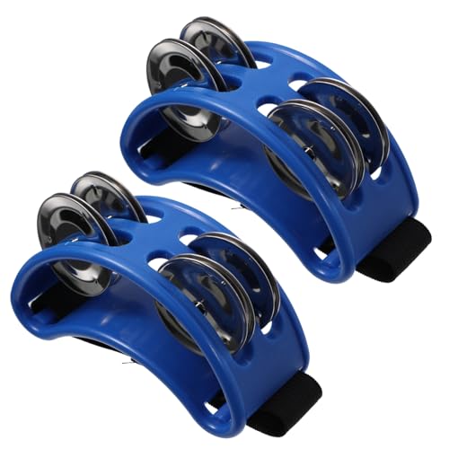 Kisangel 2 Stück Teiliges Fußtamburin Tragbares Percussion Hand und Fußinstrument Kindgerechtes Jingle Bell Rhythmisches Lerninstrument für Langlebig und Klanghell Kisangel 2 Stück Teiliges Fußtamburin Tragbares Percussion Hand und Fußinstrument Kindgerechtes Jingle Bell Rhythmisches Lerninstrument für Langlebig und Klanghell von Kisangel