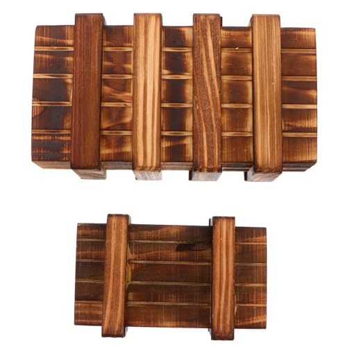 Kisangel 2 Stück Teiliges Holz Puzzle Box mit Schublade Sicherer Geheimfach zauberkasten für Tragbare Kompakte Aufbewahrungsbox Denkfähigkeit Robust und Verschleißfest Kisangel 2 Stück Teiliges Holz Puzzle Box mit Schublade Sicherer Geheimfach zauberkasten für Tragbare Kompakte Aufbewahrungsbox Denkfähigkeit Robust und Verschleißfest von Kisangel