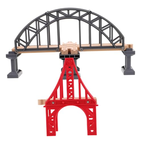 Kisangel 2 Stück Teiliges Holzbahn Brücken mit Kunststoff Pfeilern Flexible Anordnung Stabile Bauweise Kreatives Spiel für Zubehör für Holzeisenbahn und Zugtisch Kisangel 2 Stück Teiliges Holzbahn Brücken mit Kunststoff Pfeilern Flexible Anordnung Stabile Bauweise Kreatives Spiel für Zubehör für Holzeisenbahn und Zugtisch von Kisangel