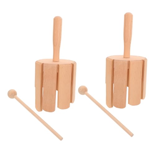 Kisangel 2 Stück Teiliges Orff Percussion Holz Schlaginstrument mit Schlägel für Rhythmus Montessori Lernhilfe für Frühe Musikalische Entwicklung Kisangel 2 Stück Teiliges Orff Percussion Holz Schlaginstrument mit Schlägel für Rhythmus Montessori Lernhilfe für Frühe Musikalische Entwicklung von Kisangel