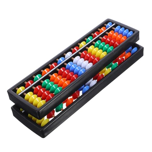 Kisangel 2 Stück Teiliges Retro Spalten Bunte Perlen Kunststoff Chinesisches Rechenhilfsmittel Lernspielzeug für Erwachsene zur Mathematischen Kisangel 2 Stück Teiliges Retro Spalten Bunte Perlen Kunststoff Chinesisches Rechenhilfsmittel Lernspielzeug für Erwachsene zur Mathematischen von Kisangel