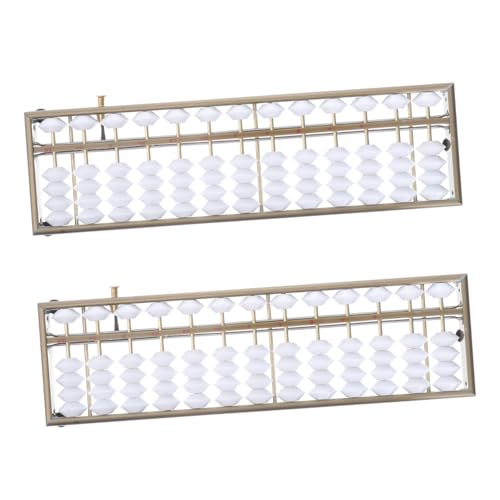 Kisangel 2 Stück aus Aluminiumlegierung mit Stufigen Perlen Schulische Rechenhilfe für Schüler Lernwerkzeug Mathematischen Fähigkeiten und Gehirnentwicklung Kisangel 2 Stück aus Aluminiumlegierung mit Stufigen Perlen Schulische Rechenhilfe für Schüler Lernwerkzeug Mathematischen Fähigkeiten und Gehirnentwicklung von Kisangel