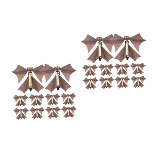 Kisangel 20 Stck. Magische Requisiten gefälschte Fledermaus-Requisite fliegendes Fledermausspielzeug Neuheit falsche Fliegende Fledermäuse Tricks für Fledermausfigur Zufällige Farbe Kisangel 20 Stck. Magische Requisiten gefälschte Fledermaus-Requisite fliegendes Fledermausspielzeug Neuheit falsche Fliegende Fledermäuse Tricks für Fledermausfigur Zufällige Farbe von Kisangel