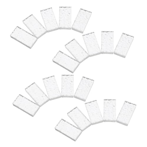 Kisangel 20 Stück Maßstab für Puppenhaus Realistische Rechteckige Kristallglas Bausteine für DIY Miniatur Dekoration und Modellbau Kisangel 20 Stück Maßstab für Puppenhaus Realistische Rechteckige Kristallglas Bausteine für DIY Miniatur Dekoration und Modellbau von Kisangel