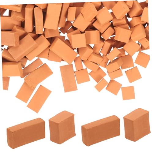 Kisangel 200 Stück Teiliges Miniatur Ziegelsteine DIY Modellbau Bausteine für Puppenhaus Mini Gartenlandschaft Kompakte Rote Mini Ziegel für Sandtisch und Architektur Geeignet für Basteln Kisangel 200 Stück Teiliges Miniatur Ziegelsteine DIY Modellbau Bausteine für Puppenhaus Mini Gartenlandschaft Kompakte Rote Mini Ziegel für Sandtisch und Architektur Geeignet für Basteln von Kisangel