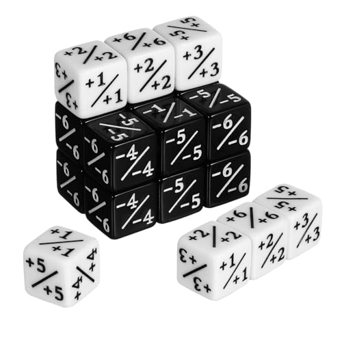 Kisangel 24 Stück Acryl Würfel Schwarz Weiß Spielwürfel Plus Minus Zahlenwürfel für Mathe Lernen Party Brettspiel Zubehör Langlebig Kompakt Leicht Tragbar Kisangel 24 Stück Acryl Würfel Schwarz Weiß Spielwürfel Plus Minus Zahlenwürfel für Mathe Lernen Party Brettspiel Zubehör Langlebig Kompakt Leicht Tragbar von Kisangel