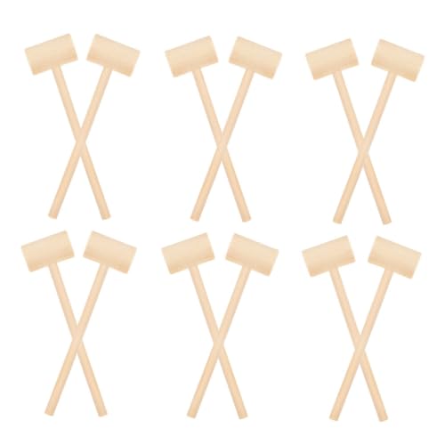 Kisangel 24 Stück Teiliges Mini Holzhammer für Ergonomischer Kleiner Mallet aus Natürlichem Holz Sicherer Spiel und Bastelhammer für Schokoladenzerbrechen und Kreative DIY Aktivitäten Kisangel 24 Stück Teiliges Mini Holzhammer für Ergonomischer Kleiner Mallet aus Natürlichem Holz Sicherer Spiel und Bastelhammer für Schokoladenzerbrechen und Kreative DIY Aktivitäten von Kisangel