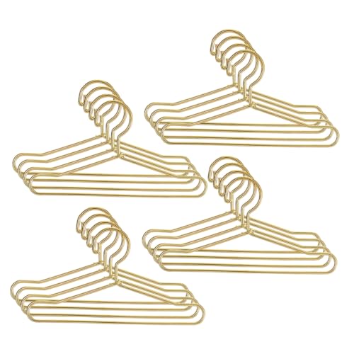 Kisangel 25 Stück Teiliges Mini Eisen kleiderbügel für Puppenkleidung Kleine Goldfarbene Metallbügel Robustes Design für Puppenschränke für Sammler und Kreatives Kisangel 25 Stück Teiliges Mini Eisen kleiderbügel für Puppenkleidung Kleine Goldfarbene Metallbügel Robustes Design für Puppenschränke für Sammler und Kreatives von Kisangel