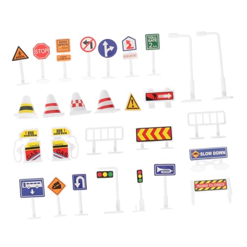 Kisangel 28 Stück Teiliges Verkehrszeichenset aus Robustem Material Realistisch Gestaltete Miniatur Straßenschilder und Ampelspielzeug Pädagogisches Lernspielzeug für Verkehrssicherheit Kisangel 28 Stück Teiliges Verkehrszeichenset aus Robustem Material Realistisch Gestaltete Miniatur Straßenschilder und Ampelspielzeug Pädagogisches Lernspielzeug für Verkehrssicherheit von Kisangel