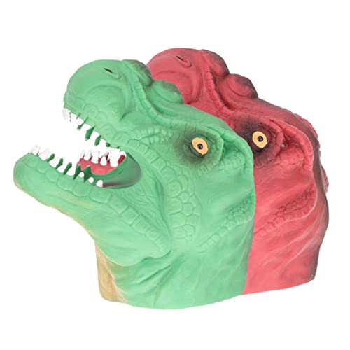 Kisangel 2Stücke Teiliges DIY Dinosaurier Fingerspielzeug Realistische Handpuppen Für Kreative Spielstunden Pädagogisches Für Eltern Bindung von Kisangel