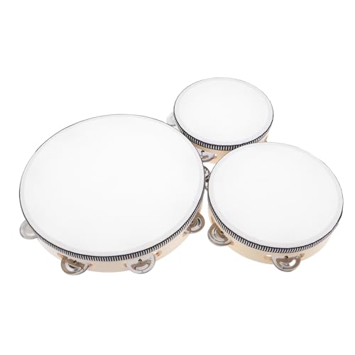 Kisangel 3 STÜCKE Teiliges Holz Tamburin Kleine Percussion Instrumente für Handheld Rhythmusspielzeug für Kindergarten Lehrer Tanz Musikunterricht Kisangel 3 STÜCKE Teiliges Holz Tamburin Kleine Percussion Instrumente für Handheld Rhythmusspielzeug für Kindergarten Lehrer Tanz Musikunterricht von Kisangel