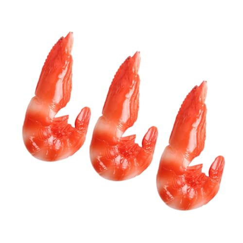 Kisangel 3 Stück Realistische Teilig Künstliche Garnelen Modelle Detailgetreue Simulation Dekorative Fake Food Requisiten für Schaufenster Restaurant Fotografie und Partydekoration Kisangel 3 Stück Realistische Teilig Künstliche Garnelen Modelle Detailgetreue Simulation Dekorative Fake Food Requisiten für Schaufenster Restaurant Fotografie und Partydekoration von Kisangel