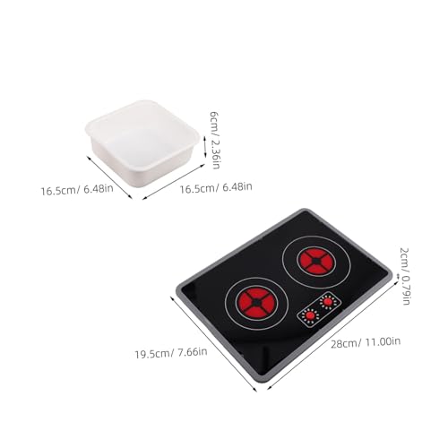 Kisangel 3 Stück Teiliges Küchen Spielset mit Elektronischem Induktionskochfeld Realistischem Licht Soundeffekt Spielspüle und Wasserhahn Robustes Plastik für Fantasievolles Rollenspiel zu Kisangel 3 Stück Teiliges Küchen Spielset mit Elektronischem Induktionskochfeld Realistischem Licht Soundeffekt Spielspüle und Wasserhahn Robustes Plastik für Fantasievolles Rollenspiel zu von Kisangel