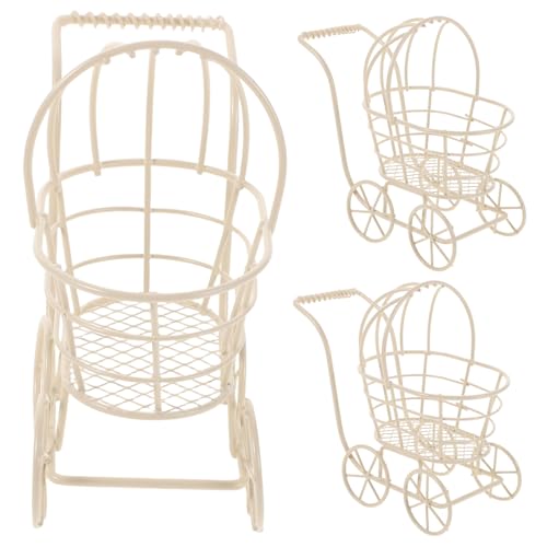 Kisangel 3 Stück Teiliges Miniatur Puppenwagen aus Metall Leichter Babybuggy für Robustes Miniatur Puppenhaus Zubehör für Kreatives Rollenspiel und Puppenhaus Dekoration Kisangel 3 Stück Teiliges Miniatur Puppenwagen aus Metall Leichter Babybuggy für Robustes Miniatur Puppenhaus Zubehör für Kreatives Rollenspiel und Puppenhaus Dekoration von Kisangel