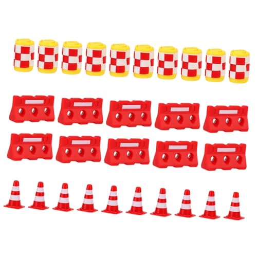 Kisangel 30 Stück Teiliges Mini Verkehrskegel Spielset aus Langlebigem Kunststoff mit Roten Leitkegeln Roten Mini Zäunen und Gelben Schutzbehältern Pädagogisches Lernspielzeug Kisangel 30 Stück Teiliges Mini Verkehrskegel Spielset aus Langlebigem Kunststoff mit Roten Leitkegeln Roten Mini Zäunen und Gelben Schutzbehältern Pädagogisches Lernspielzeug von Kisangel