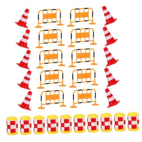 Kisangel 30 Stück Teiliges Miniatur verkehrszeichen spielzeugset aus Robustem Leichte und Verkehrshindernisse für Pädagogisches Lernspielzeug zur Verkehrsregel erkennung und Kognitiven Kisangel 30 Stück Teiliges Miniatur verkehrszeichen spielzeugset aus Robustem Leichte und Verkehrshindernisse für Pädagogisches Lernspielzeug zur Verkehrsregel erkennung und Kognitiven von Kisangel