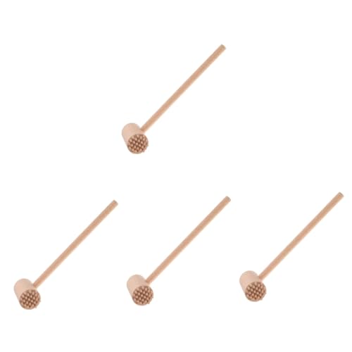 Kisangel 4 Sätze Massivholz Mini Archäologischer Holzhammer Kinderspielzeug Kleiner Hammer Flachkopf Holzhammer 5 Stück Hammer Spinner Mallet Hammer Hämmerwerkzeug 4 Stück * 4 von Kisangel