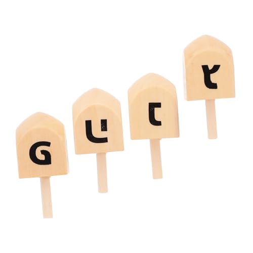 Kisangel 4 Stück Hanukkah Holz Dreidel Bemalbar Robustes Holzspielzeug Kreative Bastelsets für Traditionelle Chanukka Dekoration Partygeschenke Kisangel 4 Stück Hanukkah Holz Dreidel Bemalbar Robustes Holzspielzeug Kreative Bastelsets für Traditionelle Chanukka Dekoration Partygeschenke von Kisangel