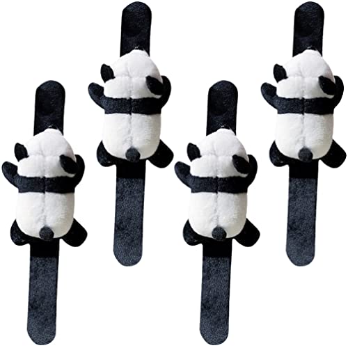 Kisangel 4 Stück Panda-Armband Tierische Partyarmbänder Cartoon-Tier-Slap-Bands Kuscheltiere Für Teenager Klassenpreis Gefälligkeiten Für Schulpartys Erwachsener Kind Fuchs Pp Baumwolle von Kisangel