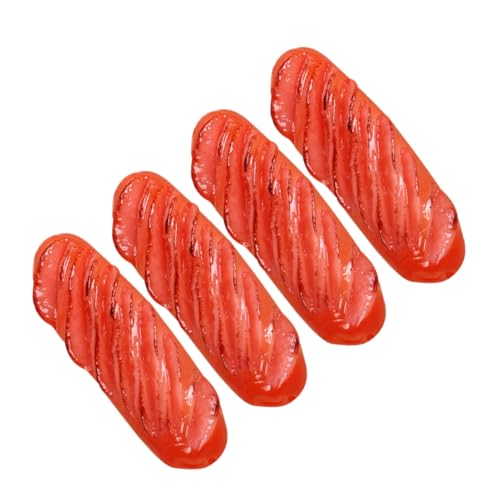 Kisangel 4 Stück Teiliges Food Model Realistische Mini Bratwurst Deko für Küche Party Fotografie Requisiten Detailgetreue Grillwurst Simulation für Hot Dog Läden Restaurants Kisangel 4 Stück Teiliges Food Model Realistische Mini Bratwurst Deko für Küche Party Fotografie Requisiten Detailgetreue Grillwurst Simulation für Hot Dog Läden Restaurants von Kisangel