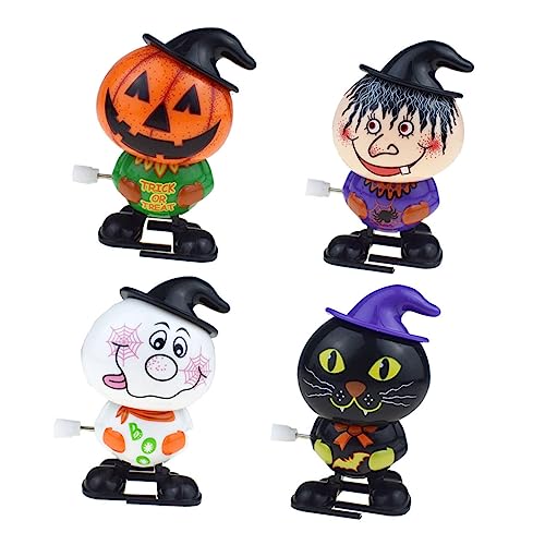 Kisangel 4 Stück Teiliges Halloween Aufziehspielzeug mit Hexe Schwarzer Katze und Kürbis Buntes für Sicherer für Partydeko und Spielerischen Spaß Kisangel 4 Stück Teiliges Halloween Aufziehspielzeug mit Hexe Schwarzer Katze und Kürbis Buntes für Sicherer für Partydeko und Spielerischen Spaß von Kisangel