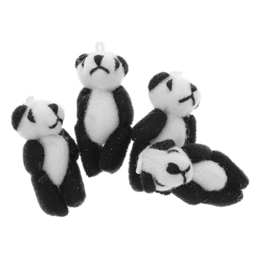 Kisangel 4 Stück Teiliges Mini Panda Kuscheltier aus Premium Plüsch und Baumwolle Kleine Weiche Panda Stofftiere Langlebig Geformt als für Junge Mädchen Kisangel 4 Stück Teiliges Mini Panda Kuscheltier aus Premium Plüsch und Baumwolle Kleine Weiche Panda Stofftiere Langlebig Geformt als für Junge Mädchen von Kisangel