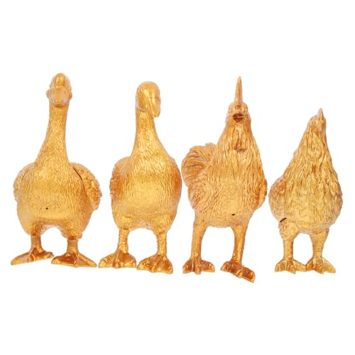 Kisangel 4 Stück Teiliges Miniatur Geflügel Modelle aus Kunststoff Goldene Gans Detailreiche Tierfiguren zur Dekoration von Garten Blumentöpfen und Kinderzimmer Ab Jahren Kisangel 4 Stück Teiliges Miniatur Geflügel Modelle aus Kunststoff Goldene Gans Detailreiche Tierfiguren zur Dekoration von Garten Blumentöpfen und Kinderzimmer Ab Jahren von Kisangel