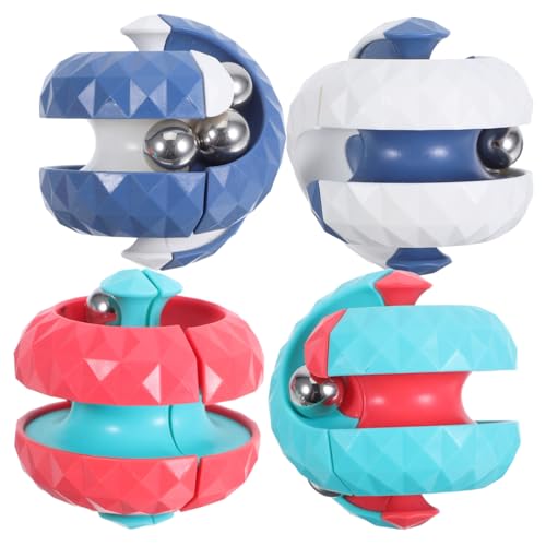 Kisangel 4 Stück Teiliges Rotierendes Puzzle-Ball Sensorisches Dekompressionstool mit Kugelgelagertem Track-mechanismus Fördert Konzentration und Motorik Tragbar für Büro Reise und Kisangel 4 Stück Teiliges Rotierendes Puzzle-Ball Sensorisches Dekompressionstool mit Kugelgelagertem Track-mechanismus Fördert Konzentration und Motorik Tragbar für Büro Reise und von Kisangel