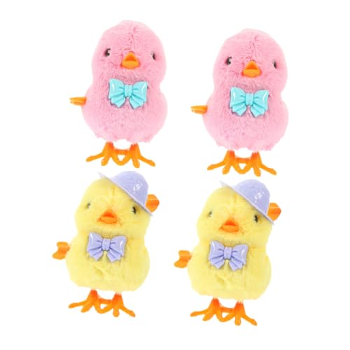 Kisangel 4 Stück Teiliges Wind Up Küken Plüsch Federtier mit Hüpfmechanismus Bunte Aufziehküken für Ostern und Party Dekoration Fördert Motorik und Spielspaß Kisangel 4 Stück Teiliges Wind Up Küken Plüsch Federtier mit Hüpfmechanismus Bunte Aufziehküken für Ostern und Party Dekoration Fördert Motorik und Spielspaß von Kisangel