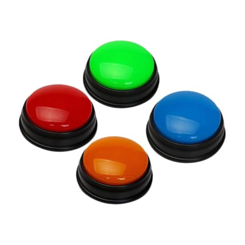 Kisangel 4Stücke Blinkender Antwortsummer Interaktives Lernspielzeug Für Fördert Und Kommunikation Für Quizspiele Und Frühkindliche Bildung Ohne Batterien von Kisangel