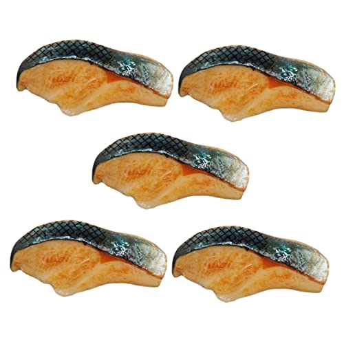 Kisangel 5 Stück PVC Fischfleisch Modelle Teiliges Realistische Künstliche Fischfleischattrappen aus Langlebigem PVC für Küchen und Restaurantdekoration und Präsentationszwecke Kisangel 5 Stück PVC Fischfleisch Modelle Teiliges Realistische Künstliche Fischfleischattrappen aus Langlebigem PVC für Küchen und Restaurantdekoration und Präsentationszwecke von Kisangel