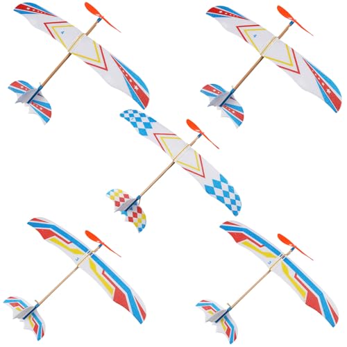 Kisangel 5 Stück Teiliges DIY Gleitflugzeug für Bunte Gummiband Angetriebene Segelflugzeuge aus Schaumstoff Handgemachte Flugzeug Spielzeuge Kreativität und Praktischem Kisangel 5 Stück Teiliges DIY Gleitflugzeug für Bunte Gummiband Angetriebene Segelflugzeuge aus Schaumstoff Handgemachte Flugzeug Spielzeuge Kreativität und Praktischem von Kisangel