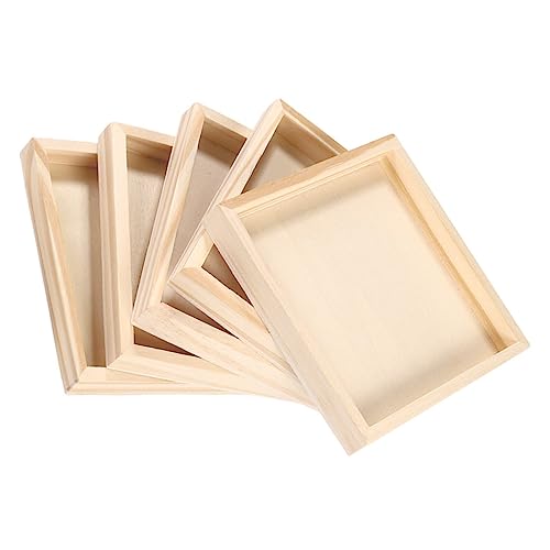 Kisangel 5 Stück Teiliges Holztablett Quadratische Puzzle Ablage Puzzle Sortier Aufbewahrungstabletts Glatte Oberfläche Vielseitig Nutzbar für Bauklötze und Kleinteile Kisangel 5 Stück Teiliges Holztablett Quadratische Puzzle Ablage Puzzle Sortier Aufbewahrungstabletts Glatte Oberfläche Vielseitig Nutzbar für Bauklötze und Kleinteile von Kisangel