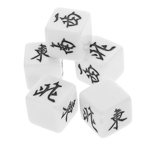 Kisangel 5 Stück Teiliges Mahjong Würfel Acryl Würfel Windrichtungswürfel Leicht Tragbar Für Brettspiele Partyspiel Zubehör Kisangel 5 Stück Teiliges Mahjong Würfel Acryl Würfel Windrichtungswürfel Leicht Tragbar Für Brettspiele Partyspiel Zubehör von Kisangel