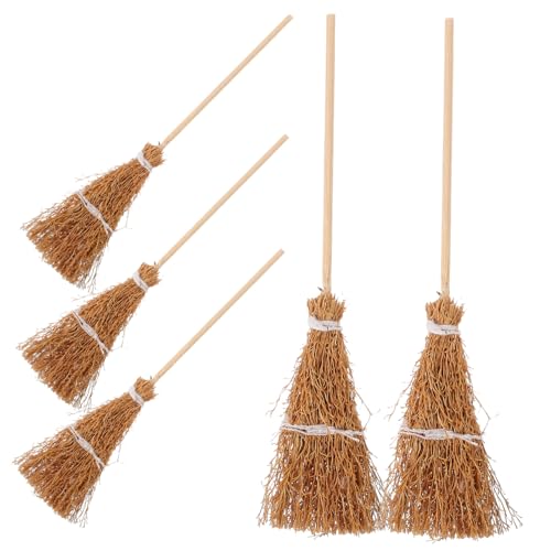 Kisangel 5 Stück Teiliges Mini Handgefertigte Reisigbesen Puppenhaus Deko Kleine Besen für DIY Basteln und Modellbau Kindergarten Szene Zubehör Kisangel 5 Stück Teiliges Mini Handgefertigte Reisigbesen Puppenhaus Deko Kleine Besen für DIY Basteln und Modellbau Kindergarten Szene Zubehör von Kisangel