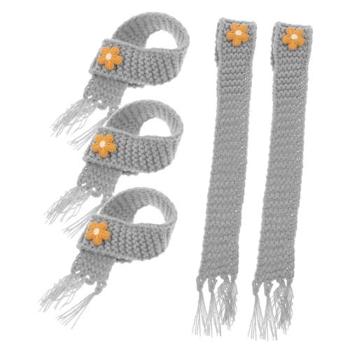 Kisangel 5 Stück Teiliges Mini Strickschal aus Garn Verstellbare Grauer Puppenschal für DIY Dekoration Puppenzubehör Party Favor für Mini Weinflaschen und Bastelprojekte Kisangel 5 Stück Teiliges Mini Strickschal aus Garn Verstellbare Grauer Puppenschal für DIY Dekoration Puppenzubehör Party Favor für Mini Weinflaschen und Bastelprojekte von Kisangel