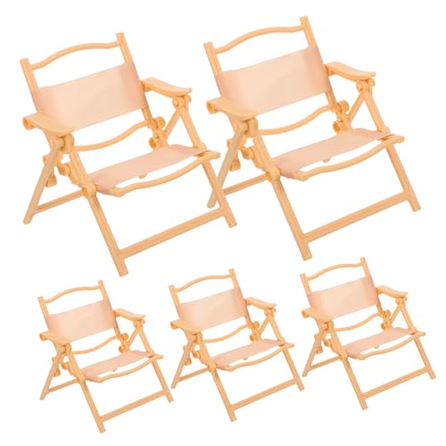 Kisangel 5 Stück Teiliges Miniatur-falt-strandliegestuhl- Realistische Camping-mini-liegestühle Vielseitig Kompatibel für Puppen und Puppenhaus-deko für Fantasiespiele und Kisangel 5 Stück Teiliges Miniatur-falt-strandliegestuhl- Realistische Camping-mini-liegestühle Vielseitig Kompatibel für Puppen und Puppenhaus-deko für Fantasiespiele und von Kisangel