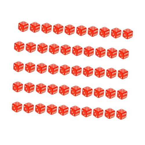 Kisangel 50 Stück Acryl Würfel mit Kernstrahlungszeichen Rote Sechsseitige Spielwürfel für Brettspiele Leichte Tragbare Würfel für Party Unterhaltung und Tischspiele Kisangel 50 Stück Acryl Würfel mit Kernstrahlungszeichen Rote Sechsseitige Spielwürfel für Brettspiele Leichte Tragbare Würfel für Party Unterhaltung und Tischspiele von Kisangel